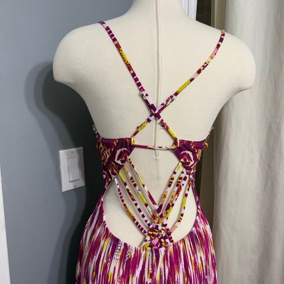 Sievergate Maxi Spaghetti Strap Boho Dress, L - Picture 3 of 6